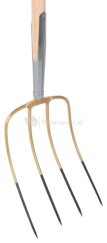 Talen Tools Mestvork 4 Tanden Houten Steel 85 Cm Met D-greep En Stift Verbinding 3 Talen Tools Mestvork 4 Tanden Houten Steel 85 Cm Met D-greep En Stift Verbinding