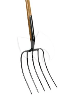 Talen Tools Mestvork 5 Tanden Houten Steel 85 Cm Met T-greep En Vaste Veer Verbinding