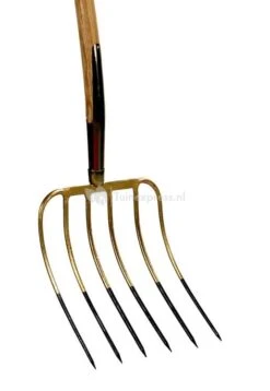 Talen Tools Mestvork 6 Tanden Houten Steel 85 Cm Met T-greep En Stift Verbinding