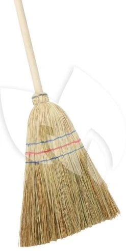 Talen Tools Mini Heksenbezem Gemixt Stro Met 75 Cm Steel